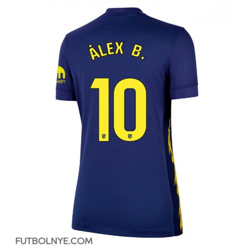 Camiseta Atletico Madrid Alex Baena #10 Visitante Equipación para mujer 2025-26 manga corta